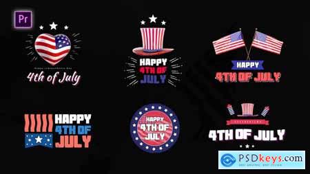 4th Of July Titles Pack 52886297