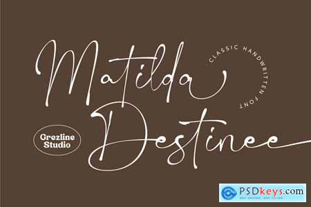 Matilda Destinee - Handwritten Script Font