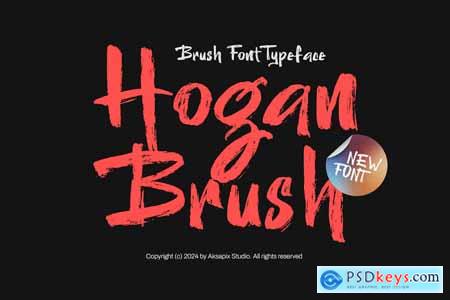 Hogan Brush - Brush Font Typeface