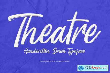Theatre - Handwritten Brush Typeface