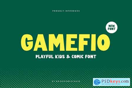 Gamefio - Playful Kids & Comic Font