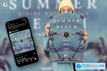 Divine Summer vol.2  Party Flyer, Poster Template