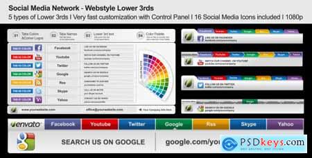 Social Media Network - Webstyle Lower 3rds 4049550