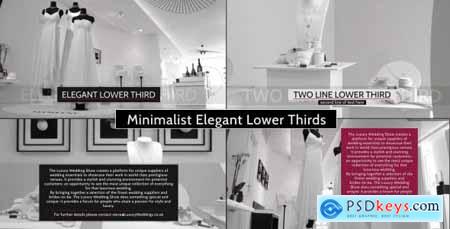 Minimalist Elegant - Lower Thirds Package 4972938