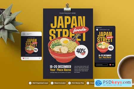 Japan Street Food - Flyer Set