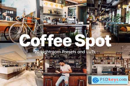 20 Coffee Spot Lightroom Presets and LUTs