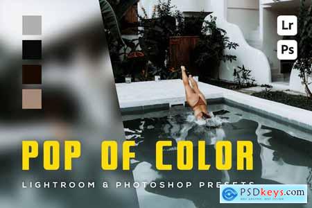 6 Pop of Color Lightroom and Photoshop Presets