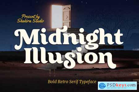 Midnight Illusion - Bold Retro Serif