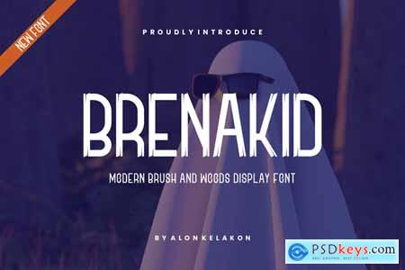 Brenakid Brush Font