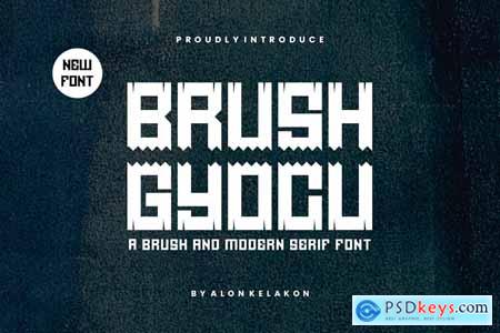 Brush Gyocu Brush Font