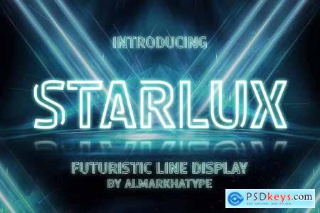 Starlux  Sci-fi Neon Font
