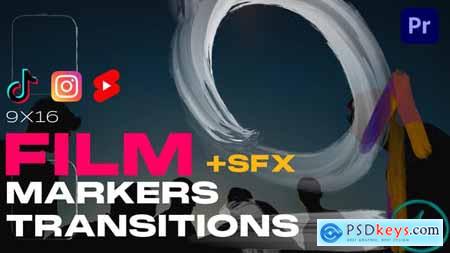 Film Markers Transitions 9x16 MOGRT 53127448