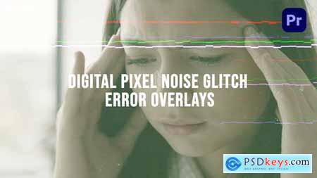Digital Pixel Noise Glitch Error Overlays 53192345