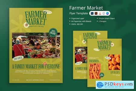 Tanin - Farmer Market Flyer & Canva Template