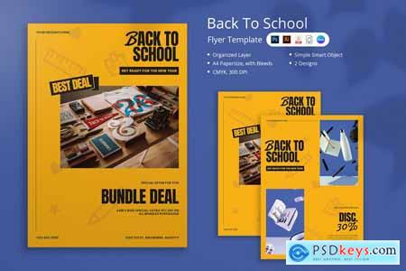 Ebon - Back To School Flyer & Canva Template