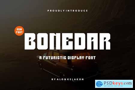 Bonedar Futuristic Display Font