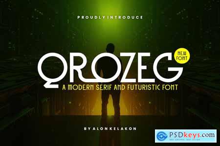 Qrozeg Modern Serif Font