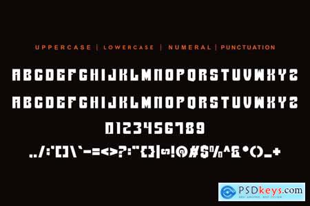 Bonedar Futuristic Display Font