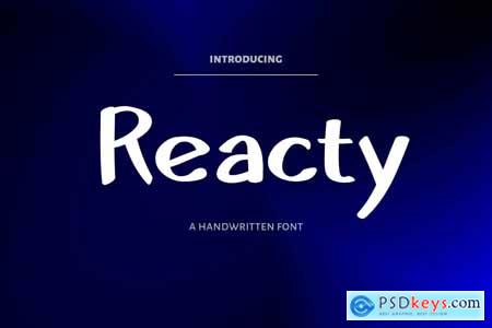 Reacty - Handwritten Font