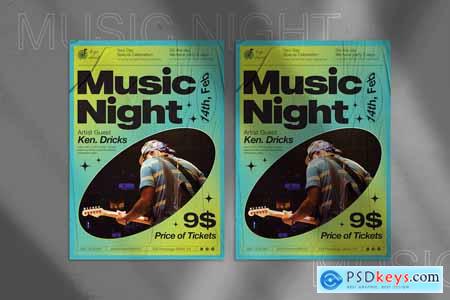 Night Music Flyer 7BNZVCE