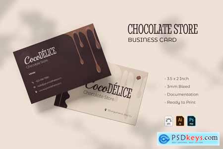 Chocolate Store - Business Card