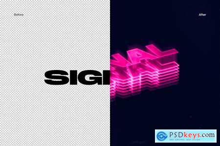 Signal Neon Text Effect