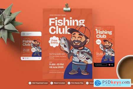 Fishing Club - Flyer Set