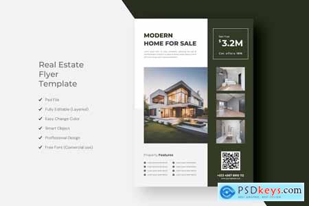 Real Estate Flyer Template Design PD2UX23