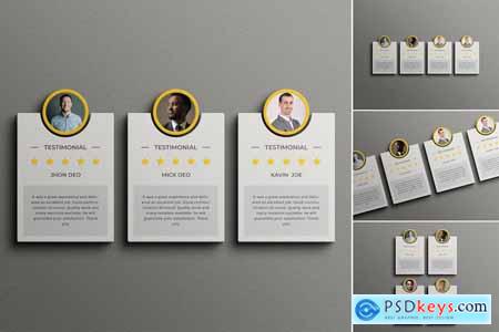 Client Review and Testimonial Mockup Set