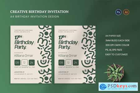 Creative Birthday Invitation