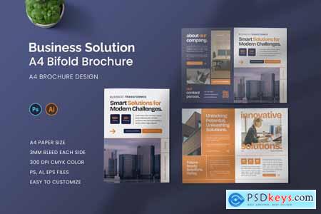 Business Solution Bifold Brochure