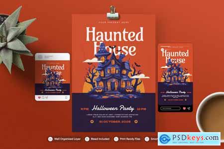 Haunted House - Flyer Set