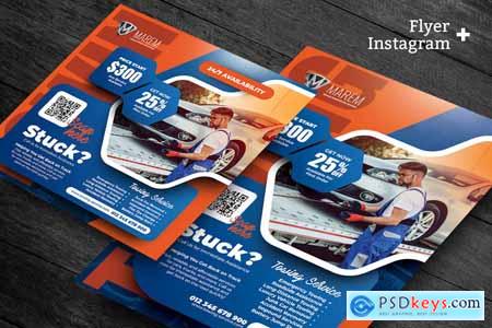 Towing Service Flyer and Social Media