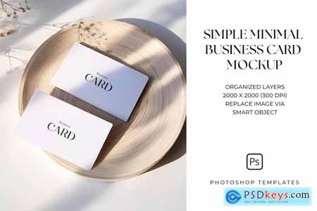 Simple Minimal Business Card Mockup