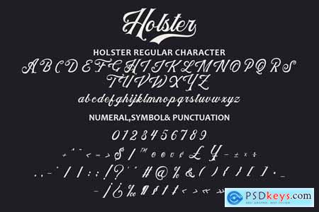 Holster - Vintage Script Font