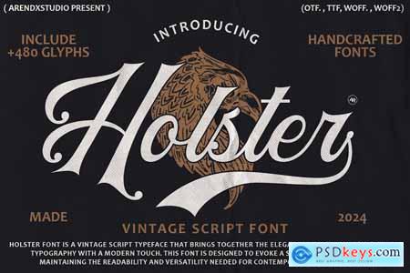 Holster - Vintage Script Font