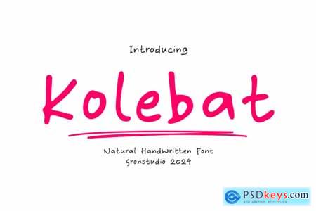 Kolebat - Natural Handwritten Font