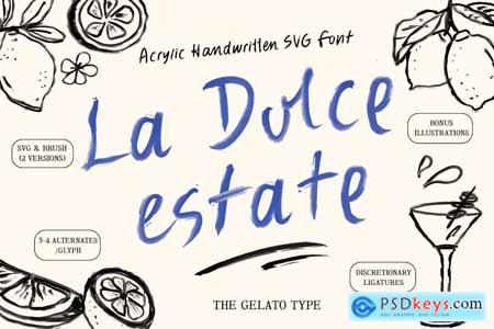 La Dolce Estate Handwritten SVG Brush Font