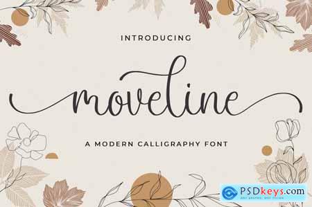 Moveline - Wedding Font