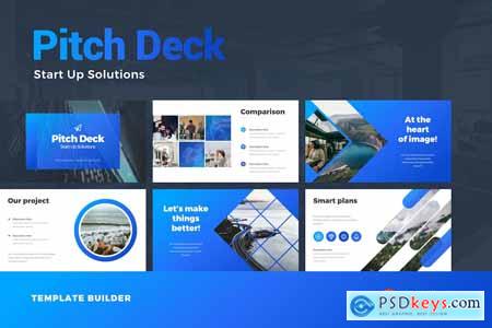 Pitch Deck Start Up Solutions Infographics