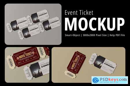 Event Ticket Mockup