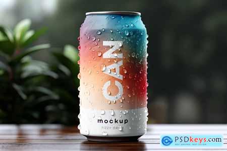 Fizzy Packaging Can Mockup Design