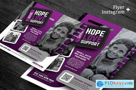 Charity Flyer and Social Media