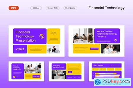 Purple Yellow Financial Technology Presentation