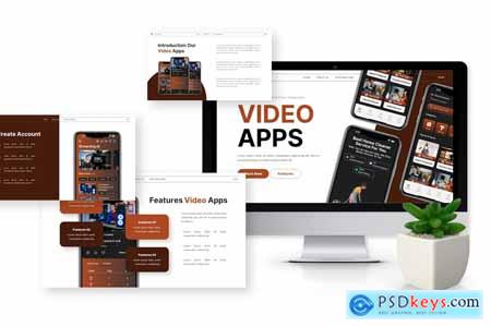 Video Apps - Mobile App Powerpoint Templates