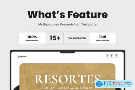 Resortes - Luxury Hotels And Resort Power Point