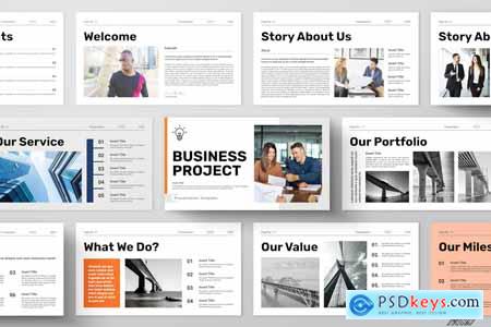 Business Project PowerPoint Presentation Template BJYGAZ3