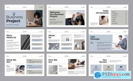 Business Project PowerPoint Presentation Template 9U23459