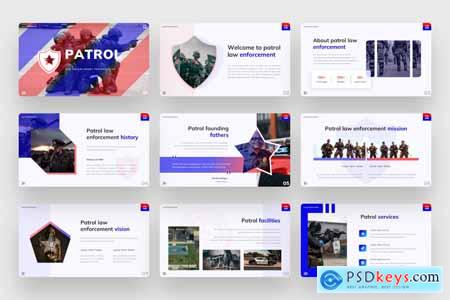 Patrol - Law Enforcement PowerPoint template