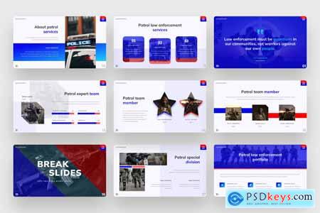 Patrol - Law Enforcement PowerPoint template